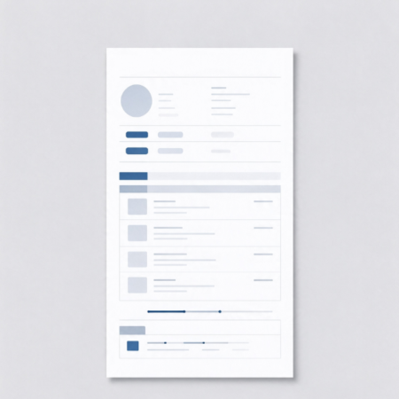 Clean, Single-Column Resume Template for Recent Graduates