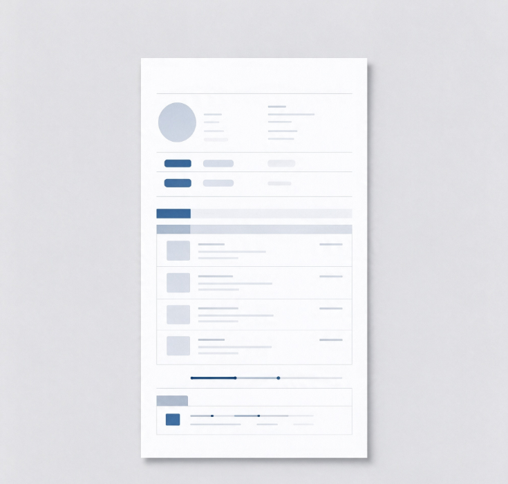 Clean, Single-Column Resume Template for Recent Graduates