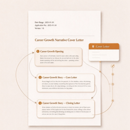Career Growth Narrative Cover Letter Template