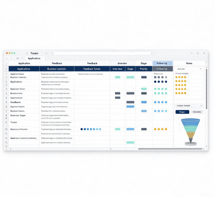 Application Tracker with Business-Focused Feedback