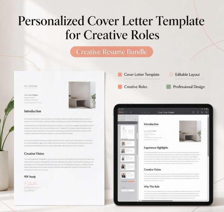 Personalized Cover Letter Template for Creative Roles