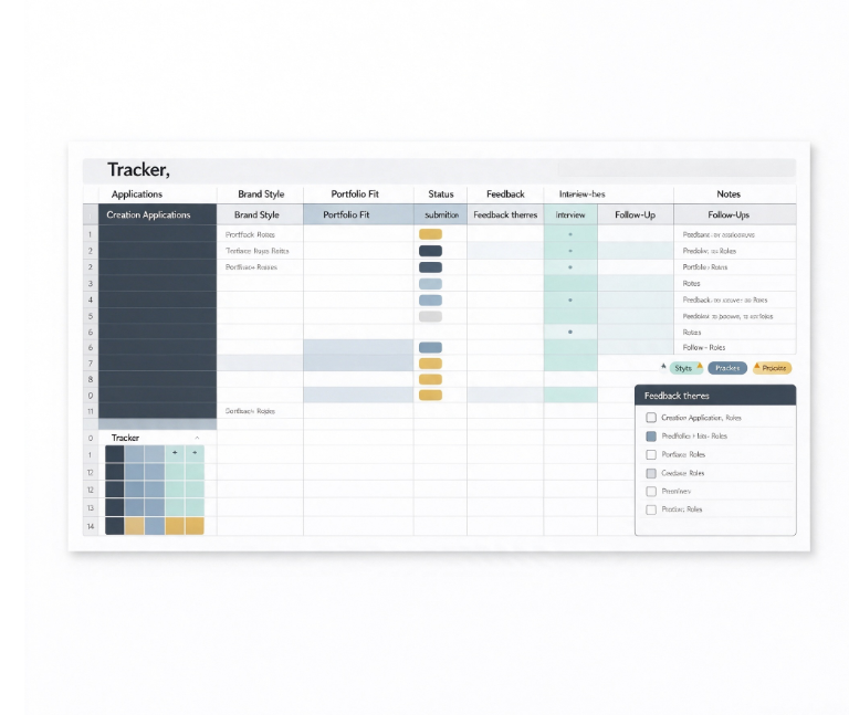 Application Tracker for Creative Roles