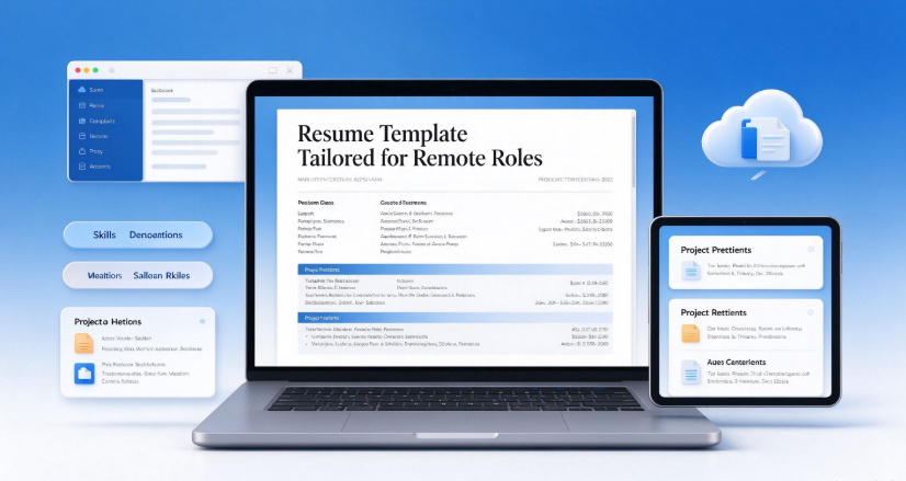 Resume Template Tailored for Remote Roles